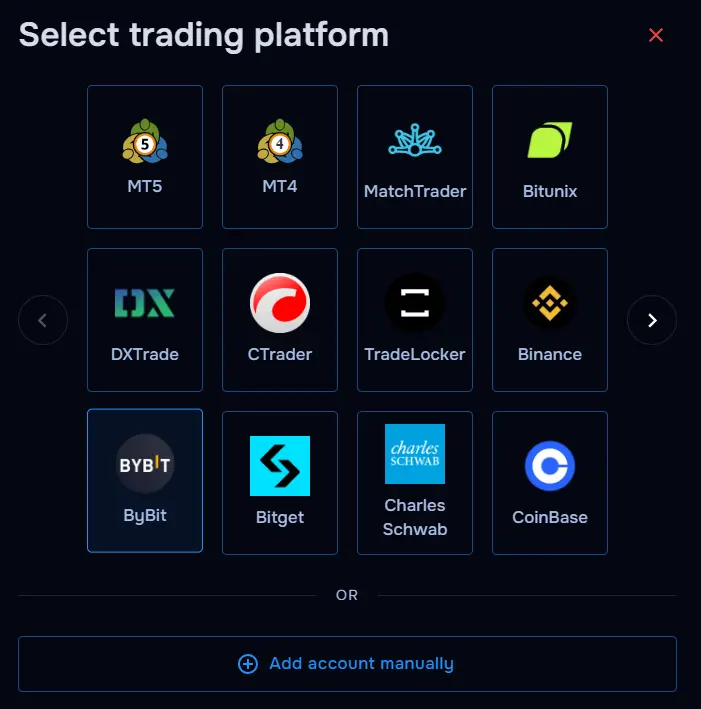 TraderWaves Bybit API connection form